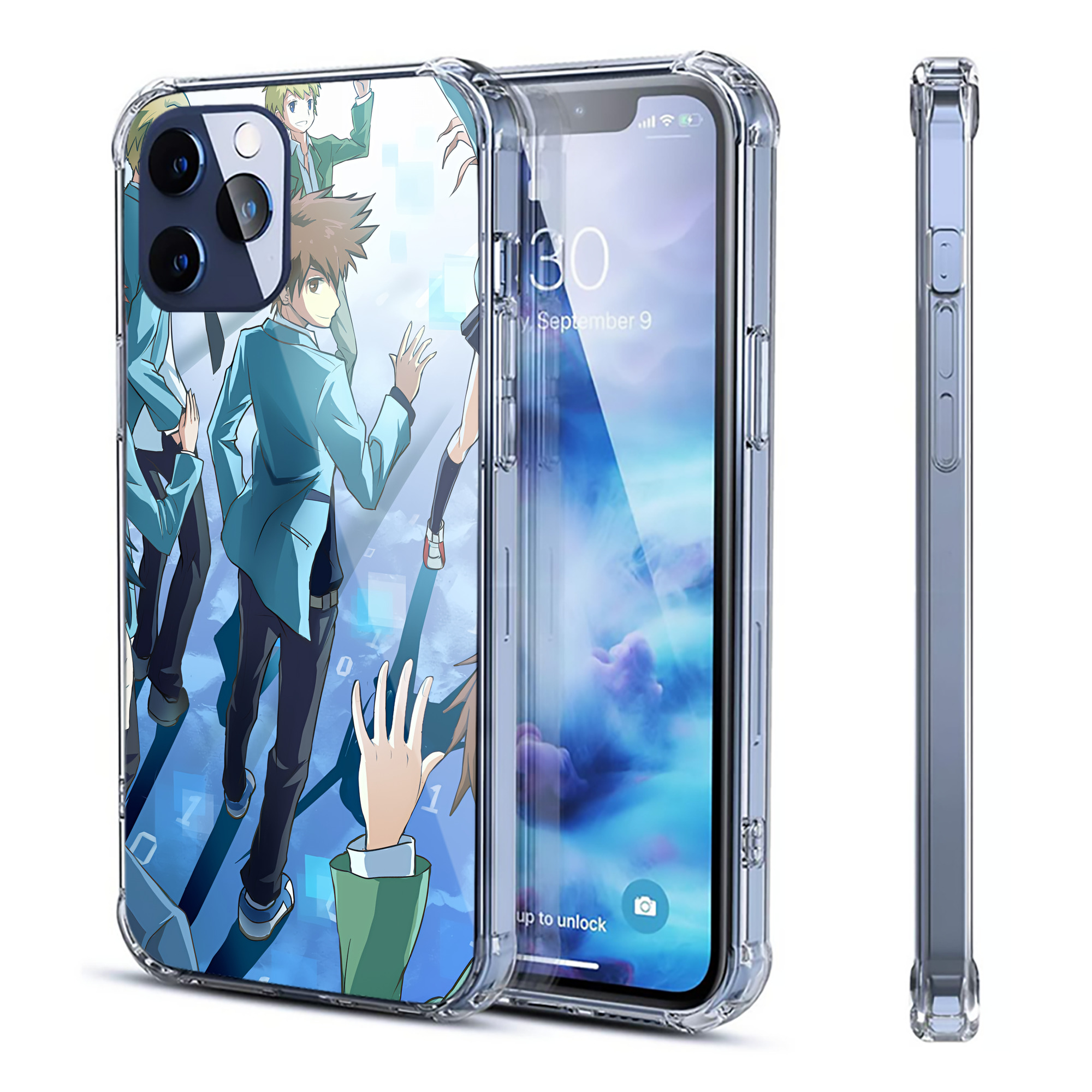（画像用） Digimon デジタルモンスター/デジモン 【iPhone 12シリーズ対応】透明スマホケース（クリアソフトケース）